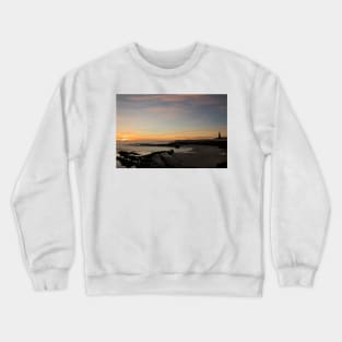 January sunrise at Cullercoats Bay (2) Crewneck Sweatshirt